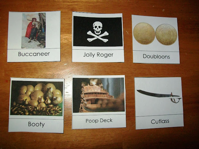 Pirate Vocabulary Nomenclature Cards