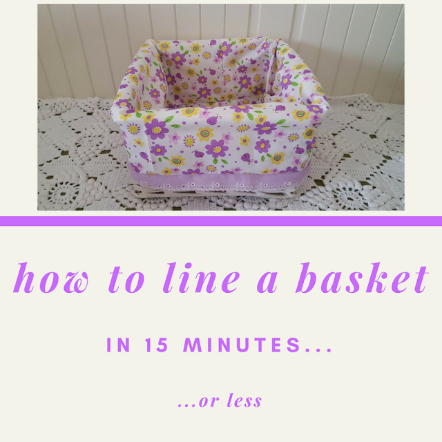 How to line a basket in 15 minutes or less How to line a basket in 15 minutes or less