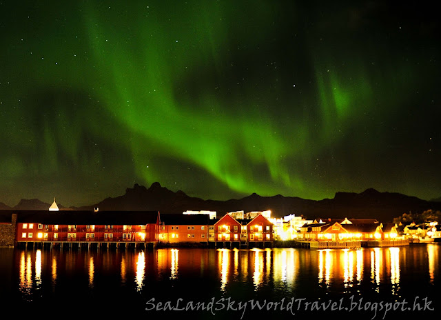 Svolvaer Svinoya Rorbuer, 挪威, 羅浮敦群島, 北極光, aurora, northern light