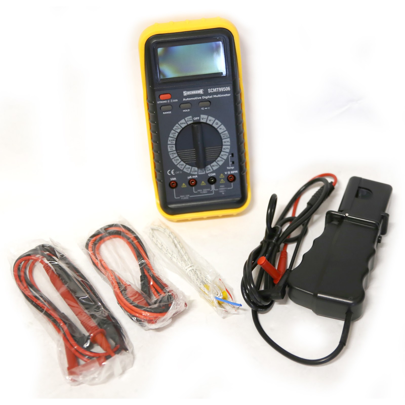 Survive the Elements Sidchrome SCMT99506 Digital Automative Multimeter with Temperature