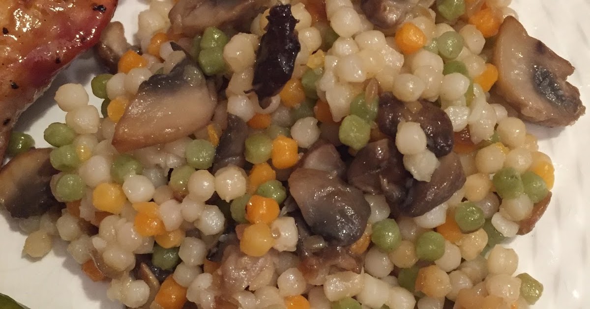 The Baker's Mann Israeli Couscous with Mushrooms