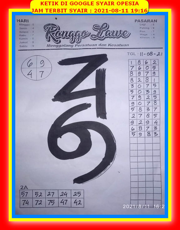 Kode Syair Hongkong Rabu 11 Agustus 2021 Kumpulan Syair Toto Kode Syair Hongkong Rabu 11 Agustus 2021 Kumpulan Syair Toto