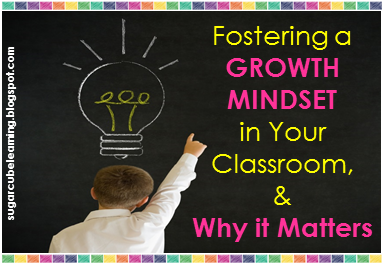 Fostering a growth mindset in your classroom, and why it matters! boy pointing to a light bulb signals a new thought and a growth mindset