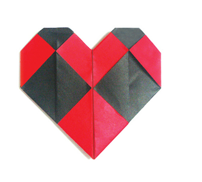 Valentine Origami heart check Paper Origami Guide