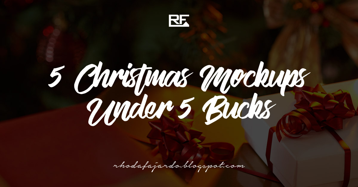 5 Christmas Mockups Under 5 Bucks
