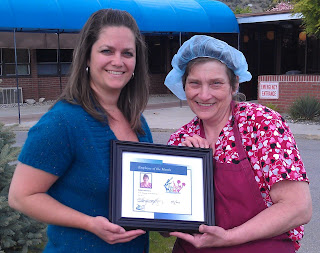 Lesley Mair, left; Edith Herrera, right; April 2012 Employee of the Month