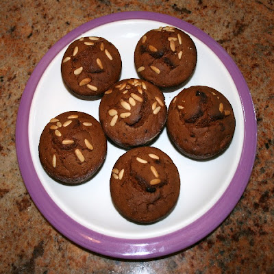 dolci - muffins cioccolatosi con farina di castagne