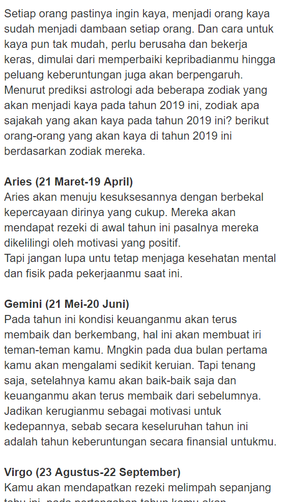 6 Orang Dengan Zodiak Ini Diramal Bakal Jadi Kaya Raya Di Tahun