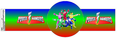 Power Rangers: Free Party Printables, Images and Backgrounds. Power Rangers Free Printable Napkin Rings