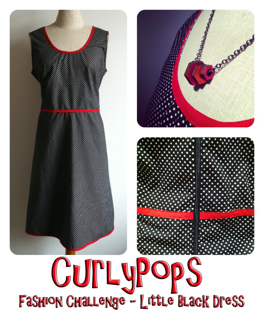 CurlyPops Fashion Challenge 3 Little Black Dress
