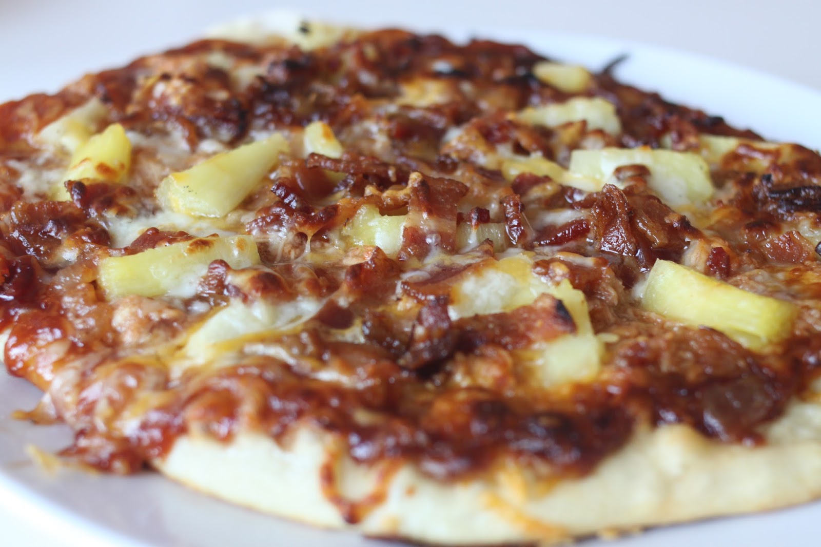 The Larson Lingo Pineapple Chicken Luau & Bacon Pizza