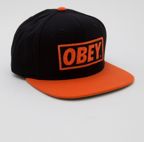 OBEY ORIGINAL HAT (BLACK - ORANGE) | URBAN HUNT