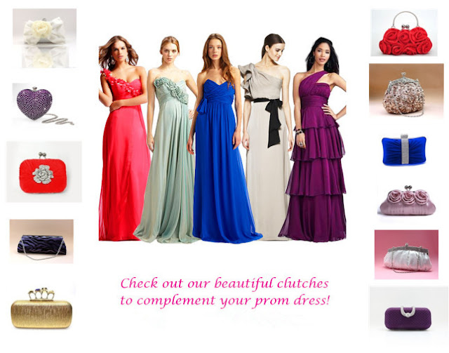 Raining Blossoms Prom Dresses Small Prom Clutch for Your Great Night