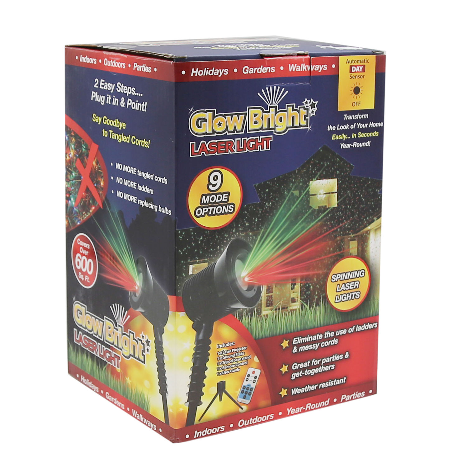 Tin City Magic GLOW BRIGHT SPINNING LASER LIGHT SHOW