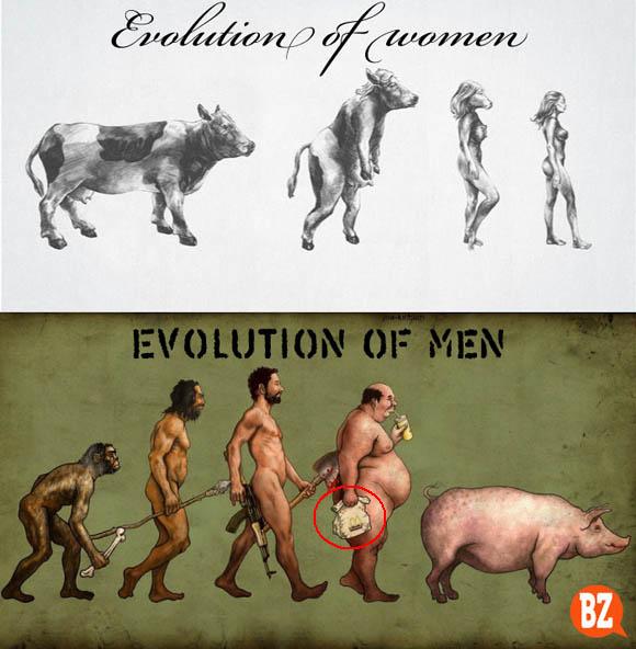 The Evolution of Man vs Woman