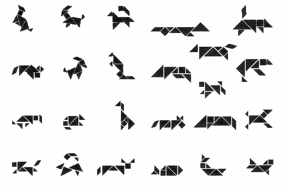 Танграм схемы животных