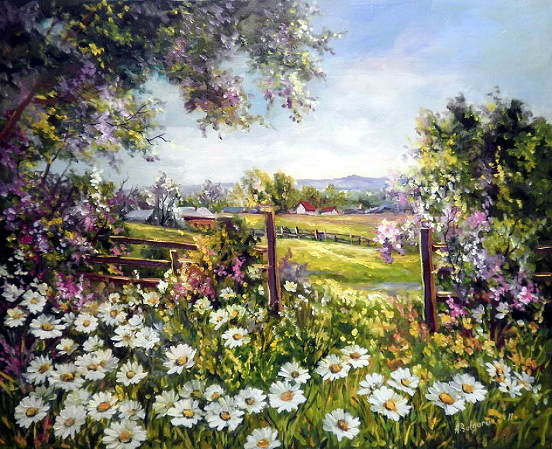  Anca Bulgaru e suas pinturas de paisagens encantadoras