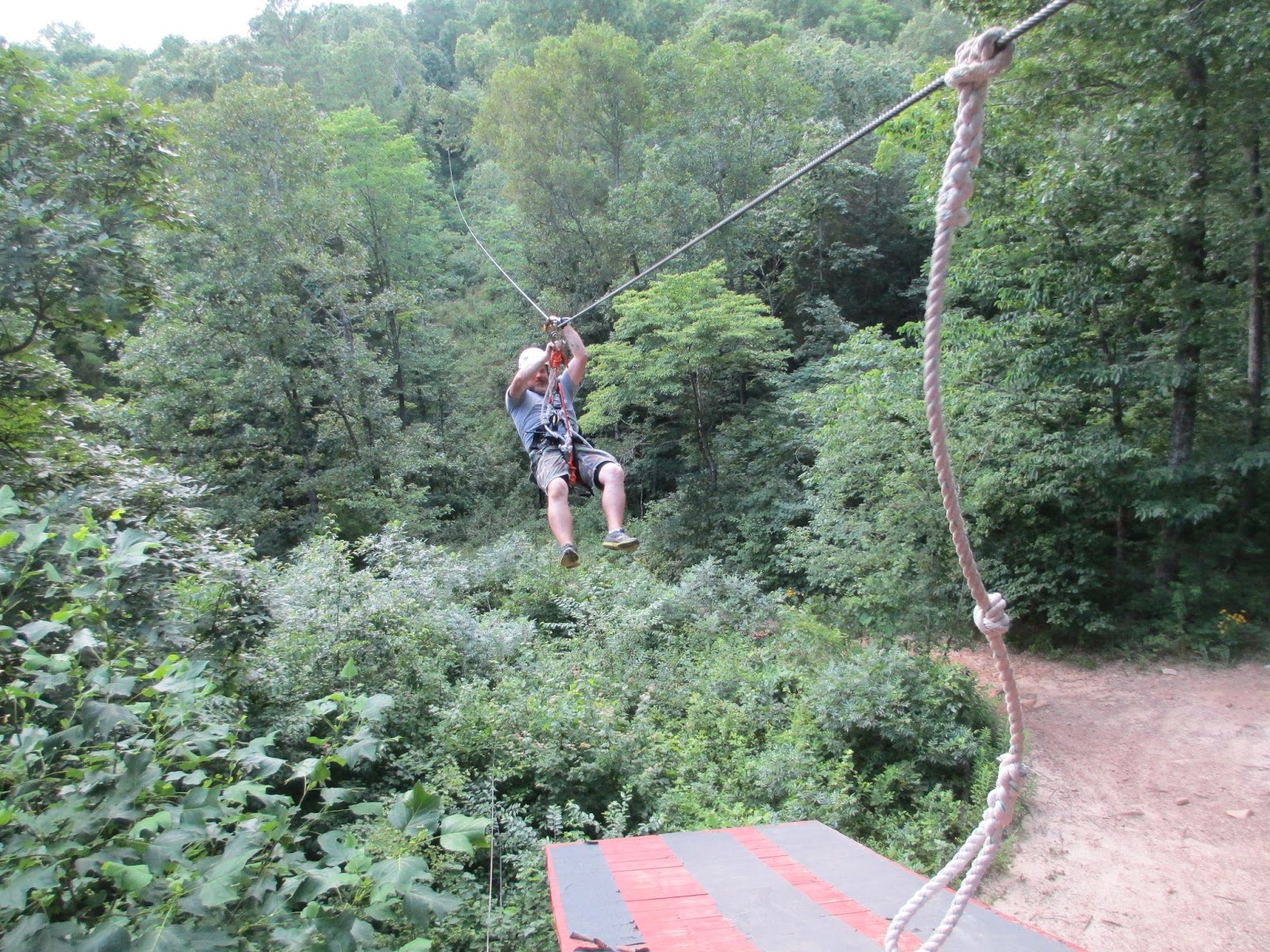 Ziplining Across the USA Saturday June 29 Mammoth Cave Adventures Zipline