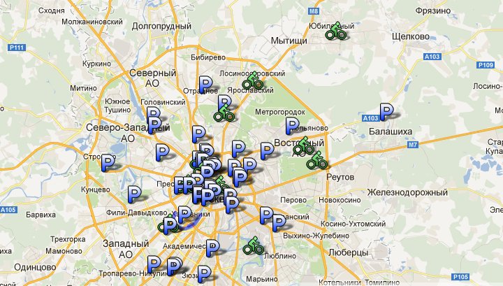 Карта велосипедов втб