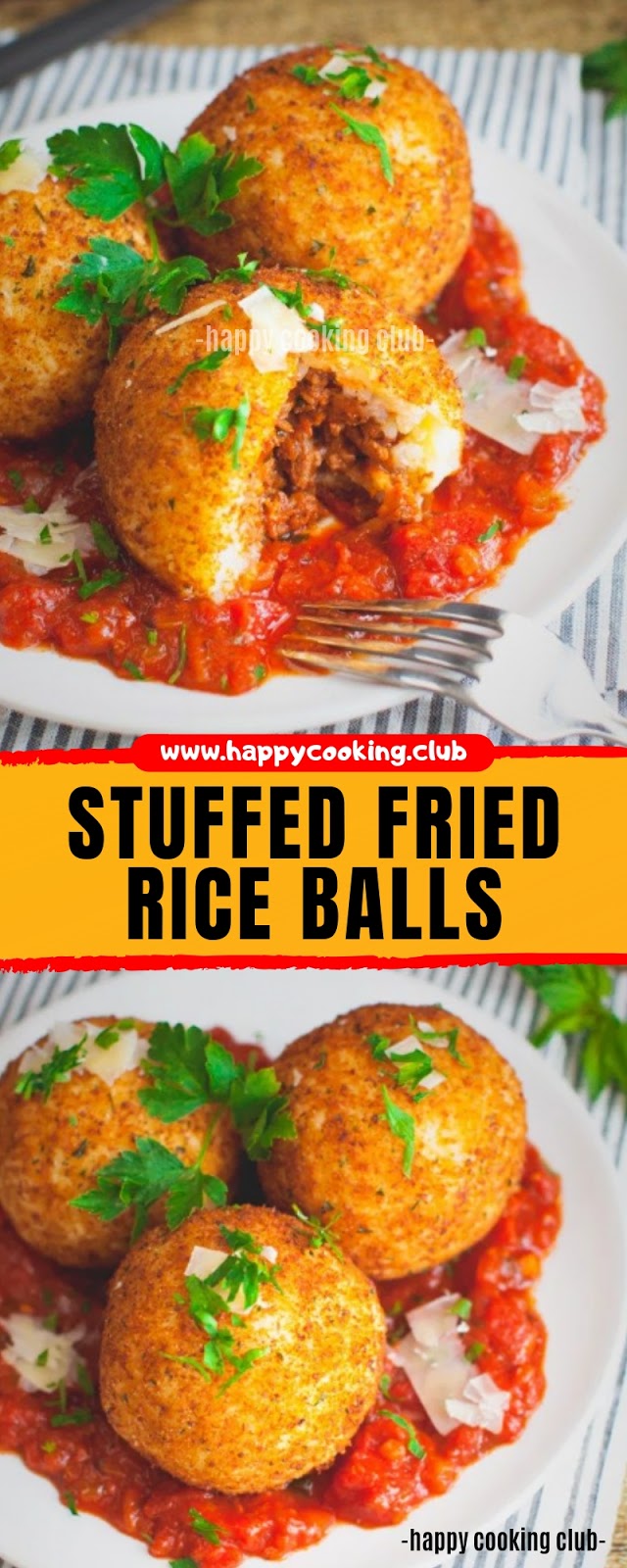 STUFFED FRIED RICE BALLS STUFFED FRIED RICE BALLS