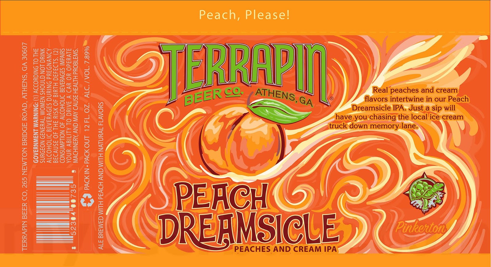Terrapin Adding Peach Dreamsicle Peaches & Cream IPA.