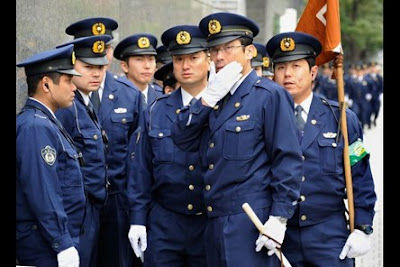 Japanese police officers