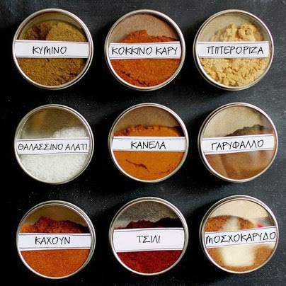 Storage and Organization of Spices