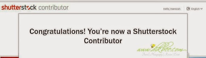 Congratulation ! You're now a Shutterstock Contributor