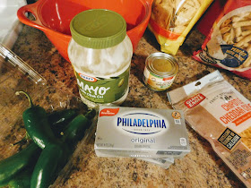 Cheesy Jalapeno Dip ingredients 