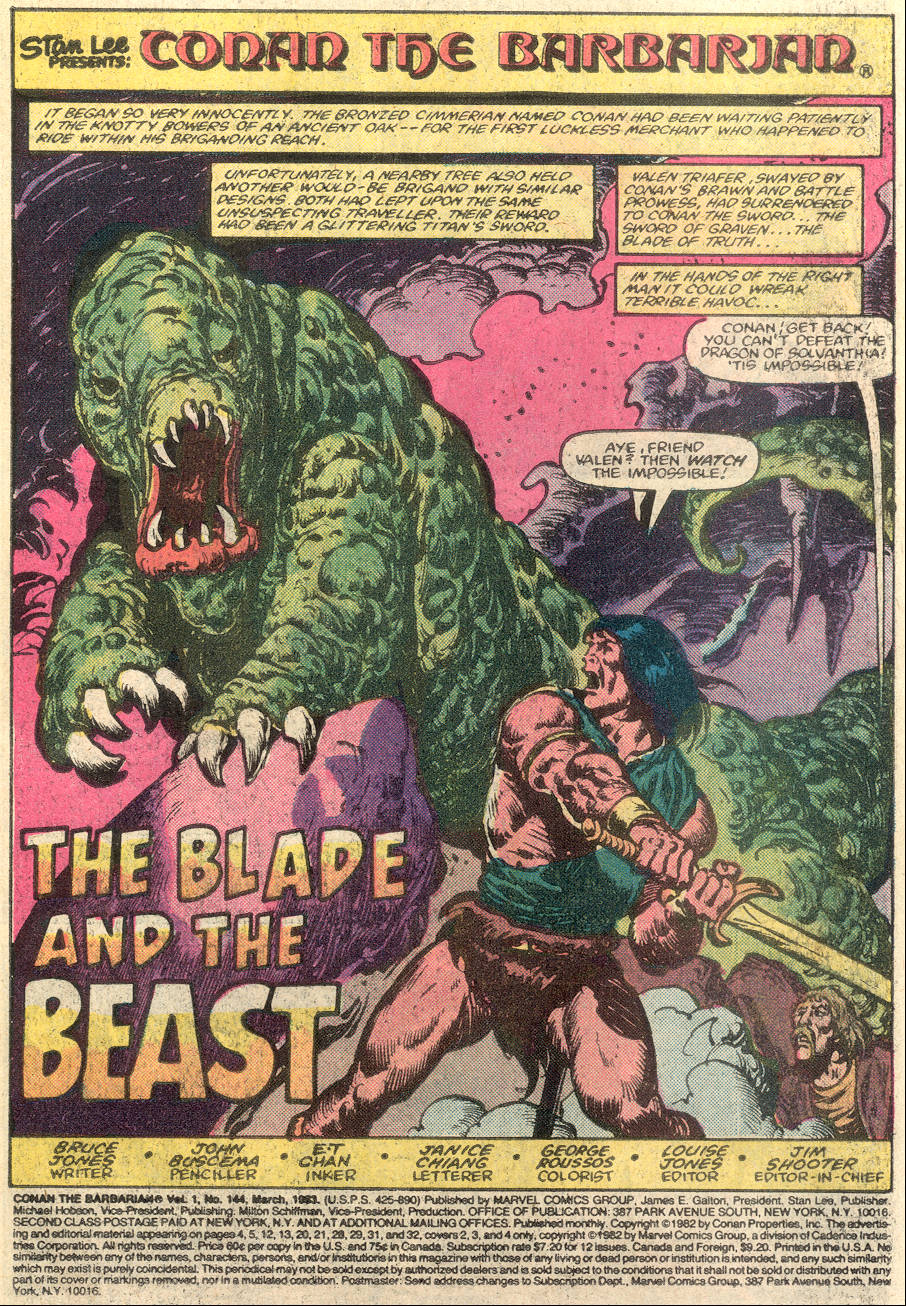 Read online Conan the Barbarian (1970) comic -  Issue #144 - 2