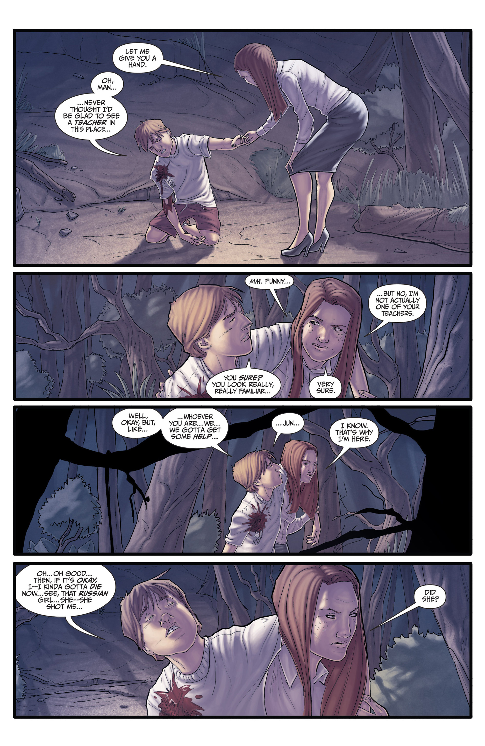 Read online Morning Glories comic -  Issue #25 - 22