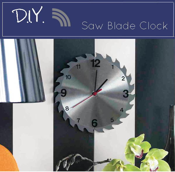 September and Sun D.I.Y. Project How To Make A SawBlade Clock