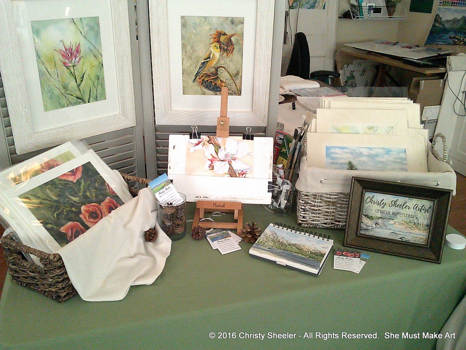 She Must Make Art Preparing to Show My Art A Nature Inspired Booth
