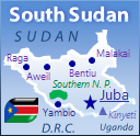 Map of South Sudan