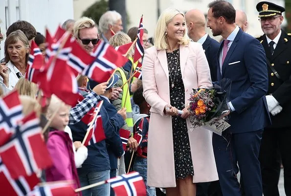 Crown Princess Mette-Marit wore Valentino dress from Spring 2013 Ready to Wear Collection and ByTiMo floral maxi dress