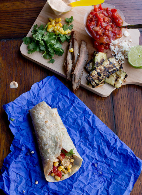 Grilled Steak and Zucchini Burrito ohsweetbasil.com Grilled Steak and Zucchini Burrito ohsweetbasil.com