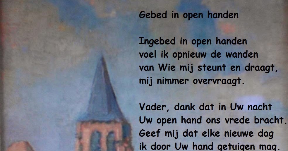 Christelijke feestdagen, gedichten en verhalen Gebed in open handen