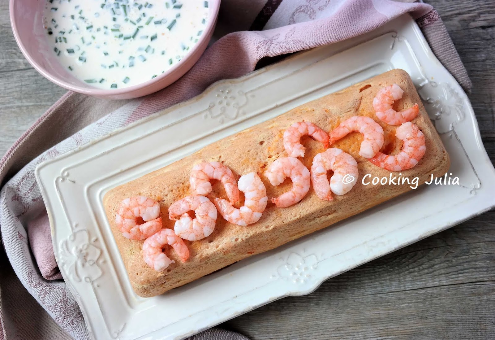 COOKING JULIA TERRINE DE CREVETTES À LA TOMATE