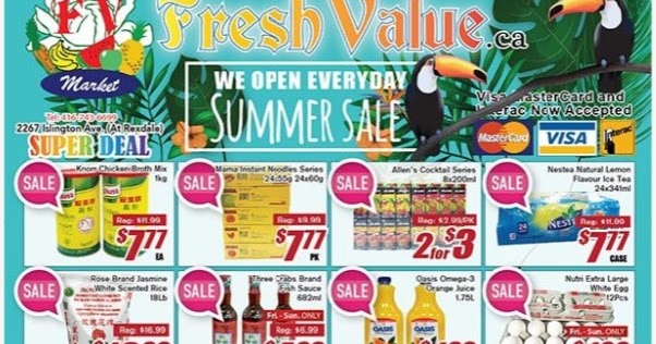 fresh value flyer weekly specials summer sale valid september 1 fresh value flyer