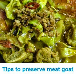 Tips to preserve meat goat