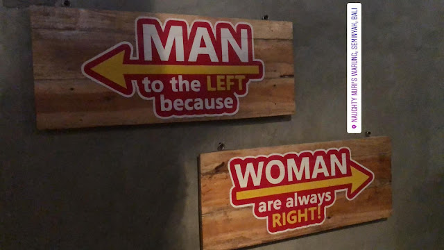 Man to the Left because Woman are always Right