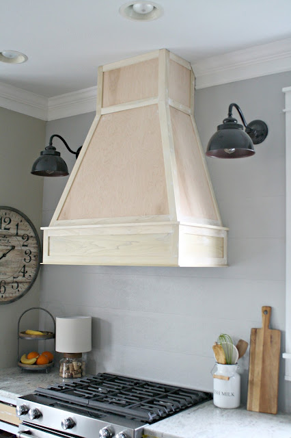 stand alone wood vent hood