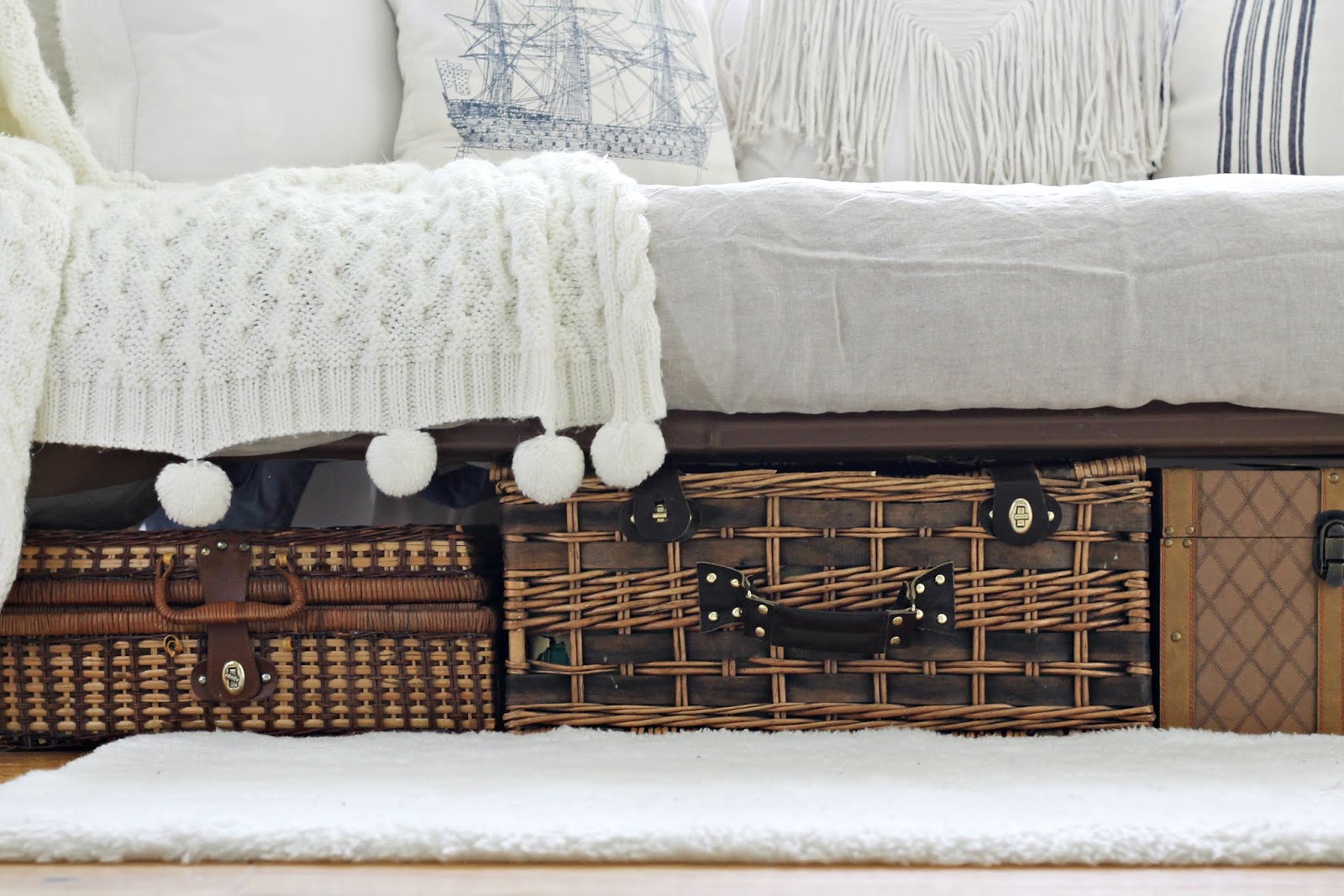 7 Ways I have used Wicker Baskets around our home.