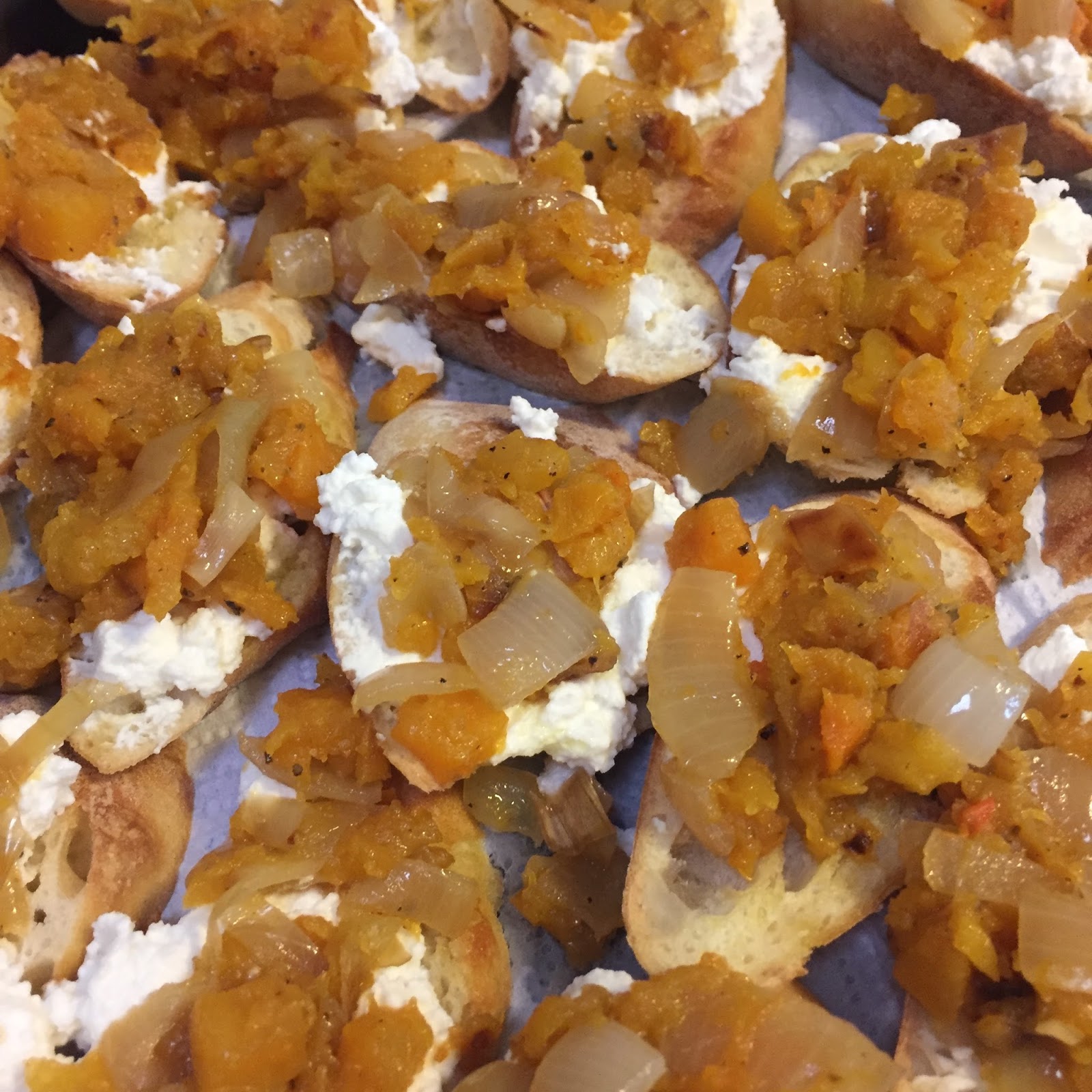 Simply Sweet Justice Butternut Squash And Ricotta Bruschettas