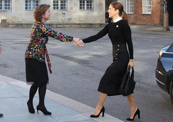 Crown Princess Mary attended the conference Sexual and Reproductive Health and Rights in Humanitarian Crises at Christiansborg