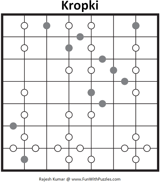 7x7 Kropki (Logical Puzzles Series #12)