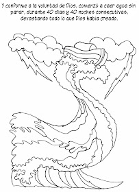 Historia del Arca de Noé colorear Historia del Arca de Noé colorear