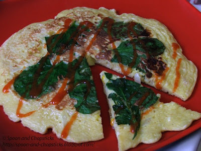 Spinach and Corn Pancake