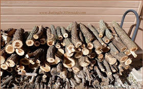 Fly on the Wall: Grocery Store Woes | Wood pile picture | www.BakingInATornado.com