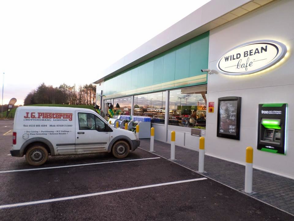 Martin Brookes Oakham BP, M&S Simply Food, Wild Bean Cafe, Oakham